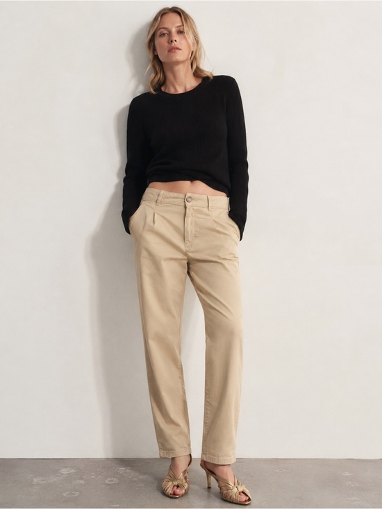 Denim&Co Pants - Denim&Co Classic Beige Chinos